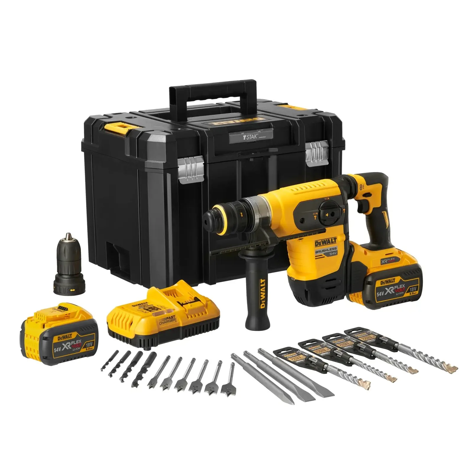 Аккумуляторный перфоратор DeWalt DCH417X2-GB — фото производителя