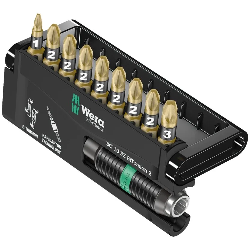 Набор инструментов Wera Bit-Check 10 PZ BiTorsion 2
