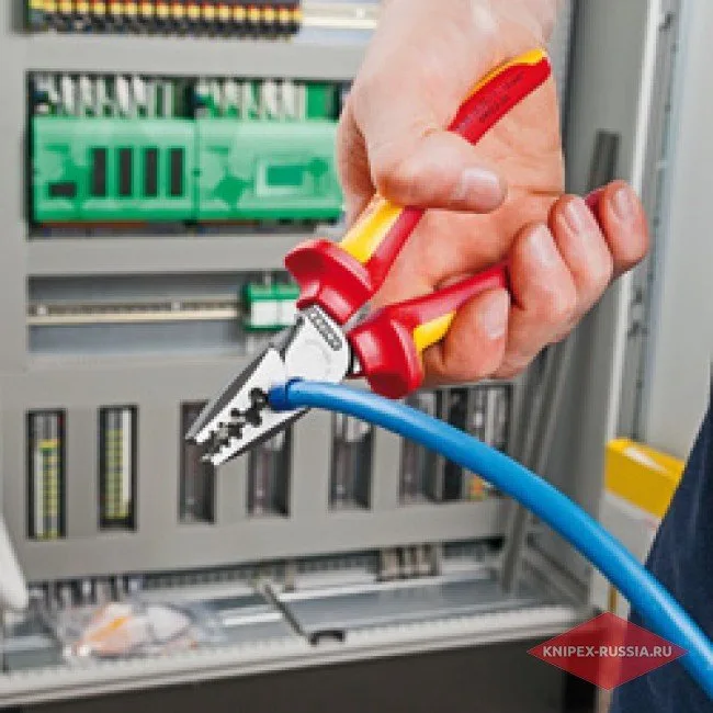 Инструмент для обжима контактных гильз Knipex KN-9772180 — фото производителя