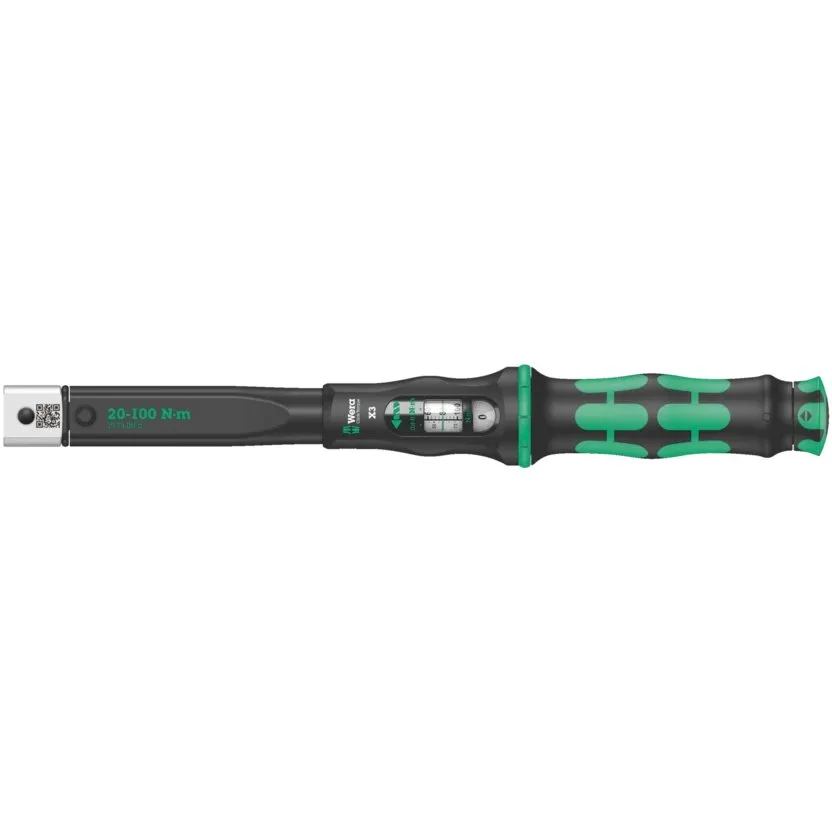 Динамометрический ключ для сменных инструментов, 20-100 Нм Wera Click-Torque X 3