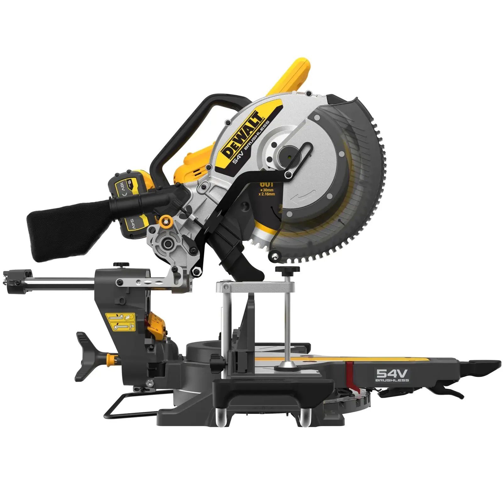 Аккумуляторная торцовочная пила DeWalt DCS781X2-GB — фото производителя