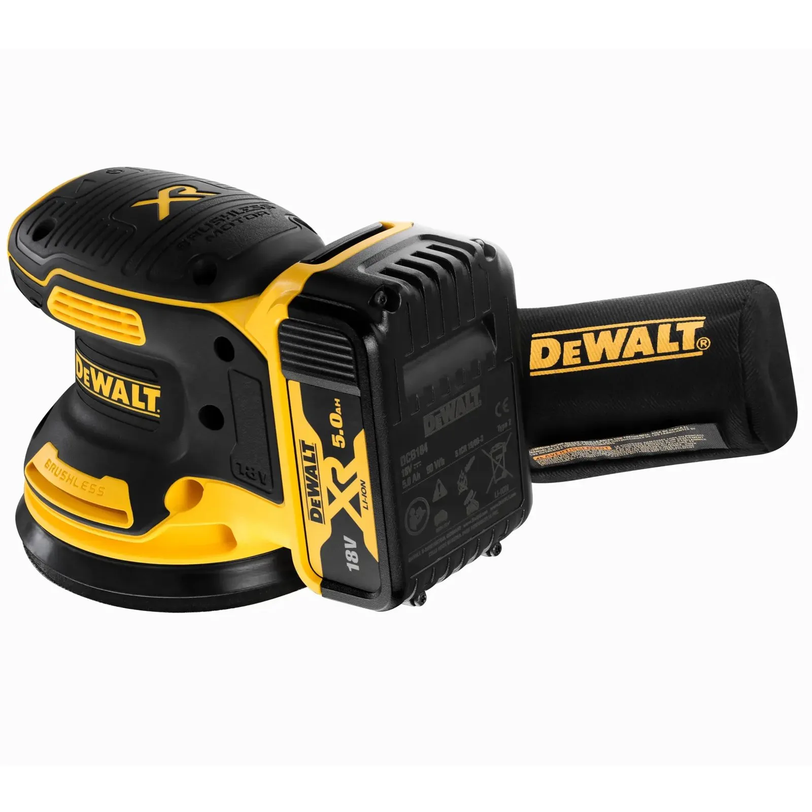 Эксцентриковая шлифовальная машина DeWalt DCW210P2-GB — фото производителя