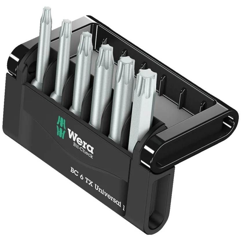 Набор инструментов Wera Bit-Check 6 TX Universal 1 — фото производителя
