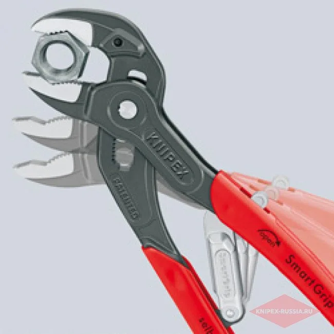 Сантехнические клещи SmartGrip с автоматической установкой Knipex KN-8501250SB — фото производителя