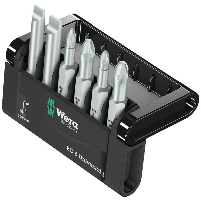 Набор инструментов Wera Bit-Check 6 Universal 1 — фото производителя