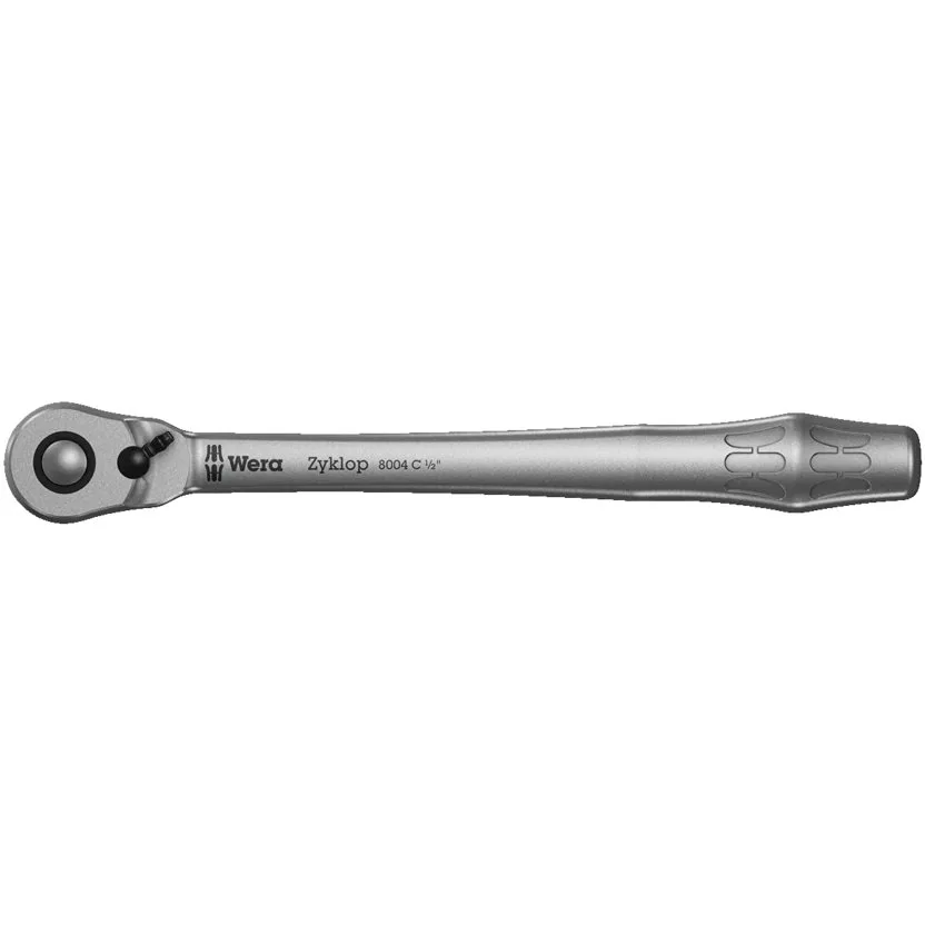 Трещотка Wera 8004 C Zyklop Metal - трещотка, переключение реверса, привод 1/2"