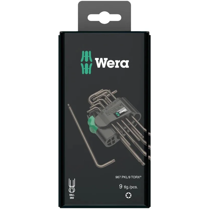 Набор Г-образных ключей, BlackLaser Wera 967/9 TX 1 SB TORX® — фото производителя