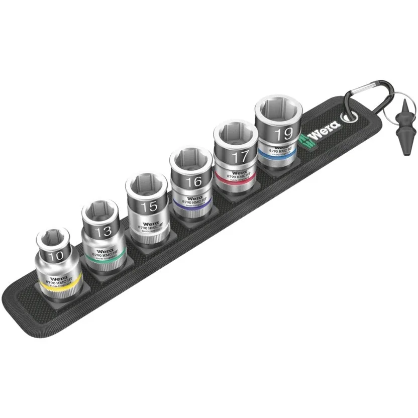 Набор торцовых головок Zyklop с фиксирующей функцией, 1/2" Wera Belt C 1 — фото производителя