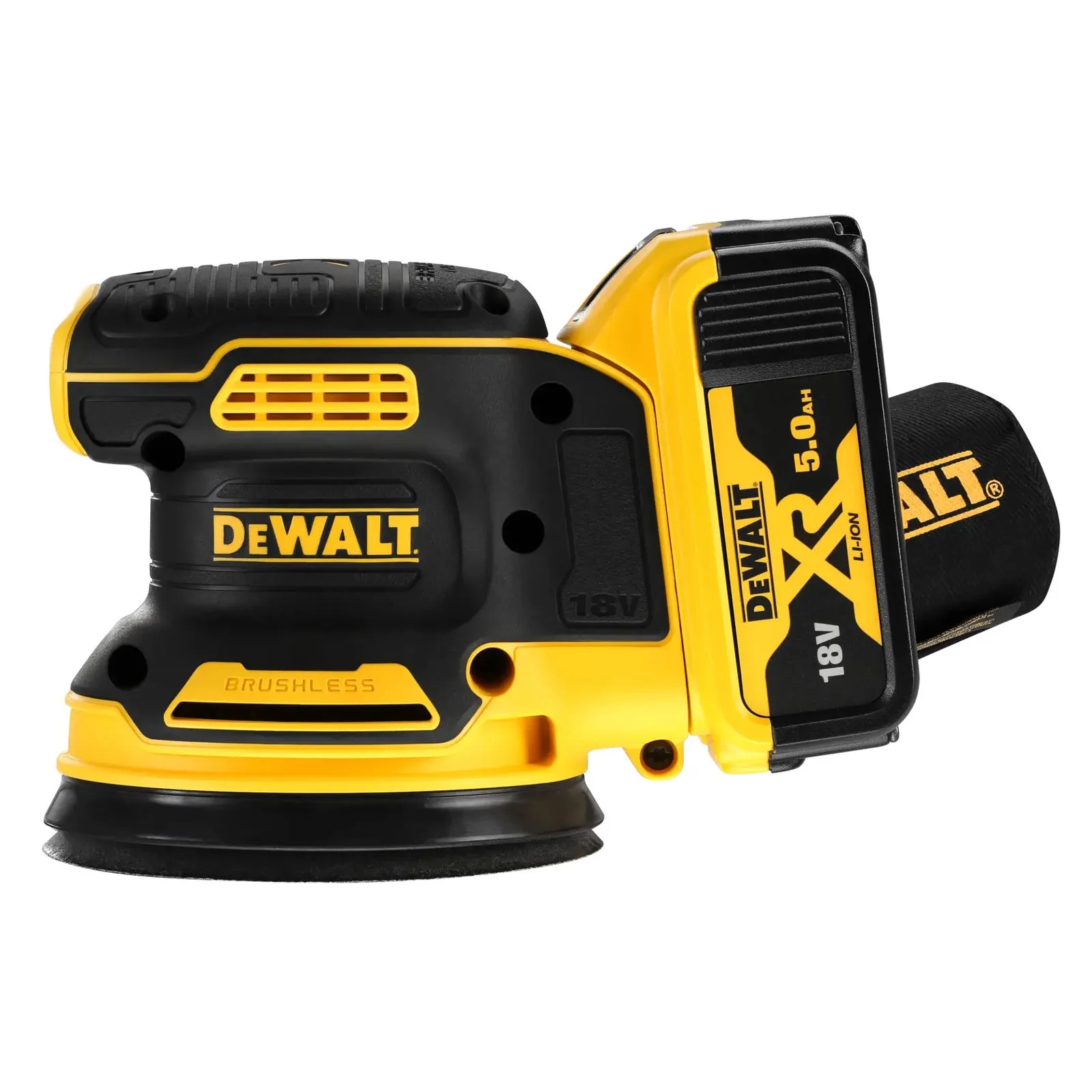 Эксцентриковая шлифовальная машина DeWalt DCW210P2-GB — фото производителя
