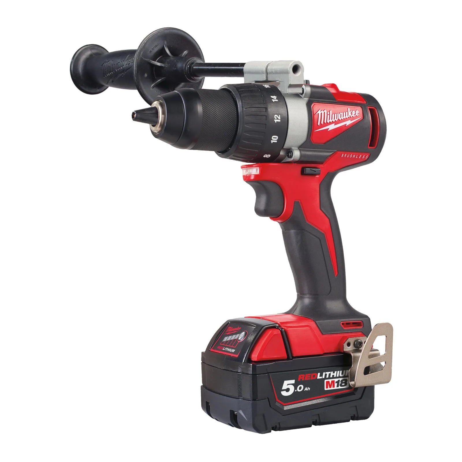 Бесщеточная дрель - шуруповерт Milwaukee M18 BLDD2-502X — фото производителя