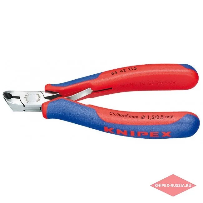 Кусачки торцевые для электроники Knipex KN-6442115 — фото производителя