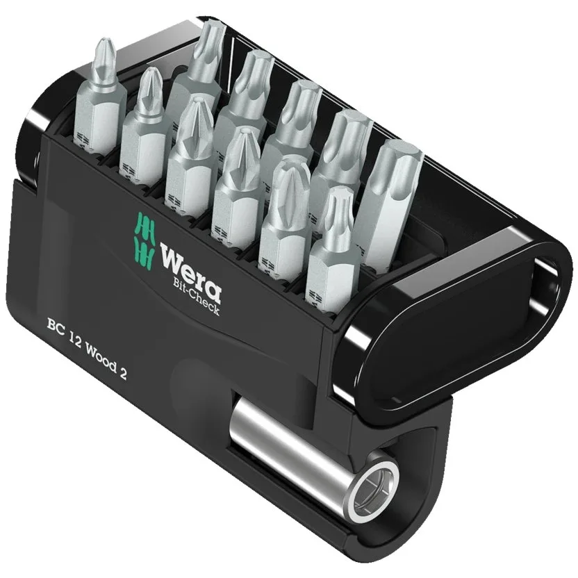 Набор инструментов Wera Bit-Check 12 Wood 2 SB — фото производителя