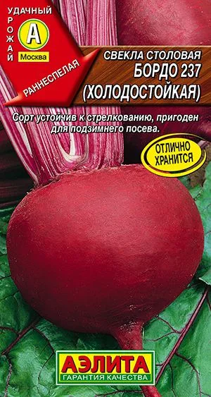 Семена: Свёкла Свекла столовая Бордо 237 (ХОЛОДОСТОЙКАЯ)
