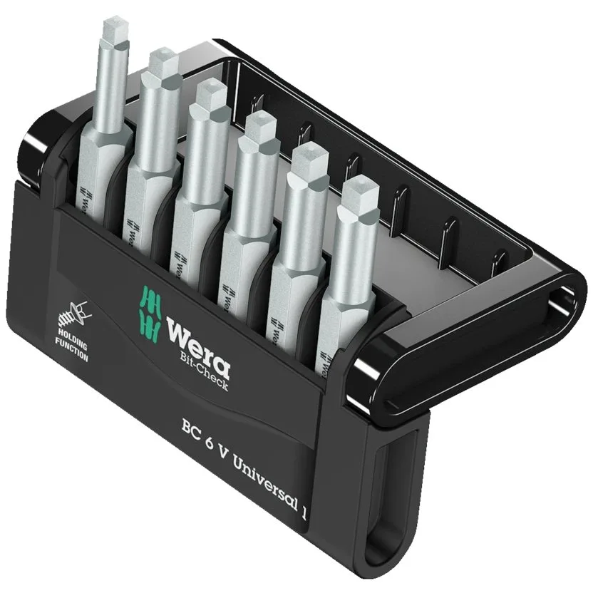 Набор инструментов Wera Bit-Check 6 V Universal 1 — фото производителя