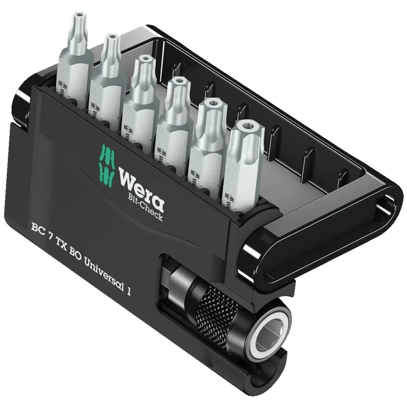 Набор инструментов Wera Bit-Check 7 TX BO Universal 1 — фото производителя