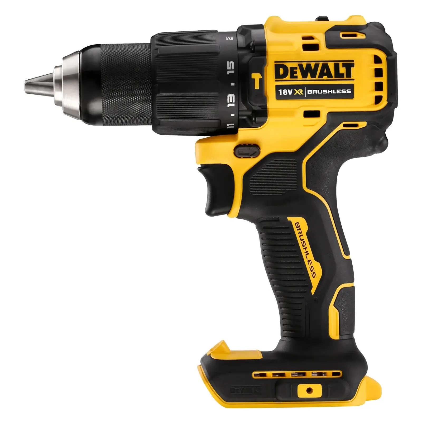 Аккумуляторная дрель-шуруповерт ударная DeWalt DCD709N-XJ — фото производителя