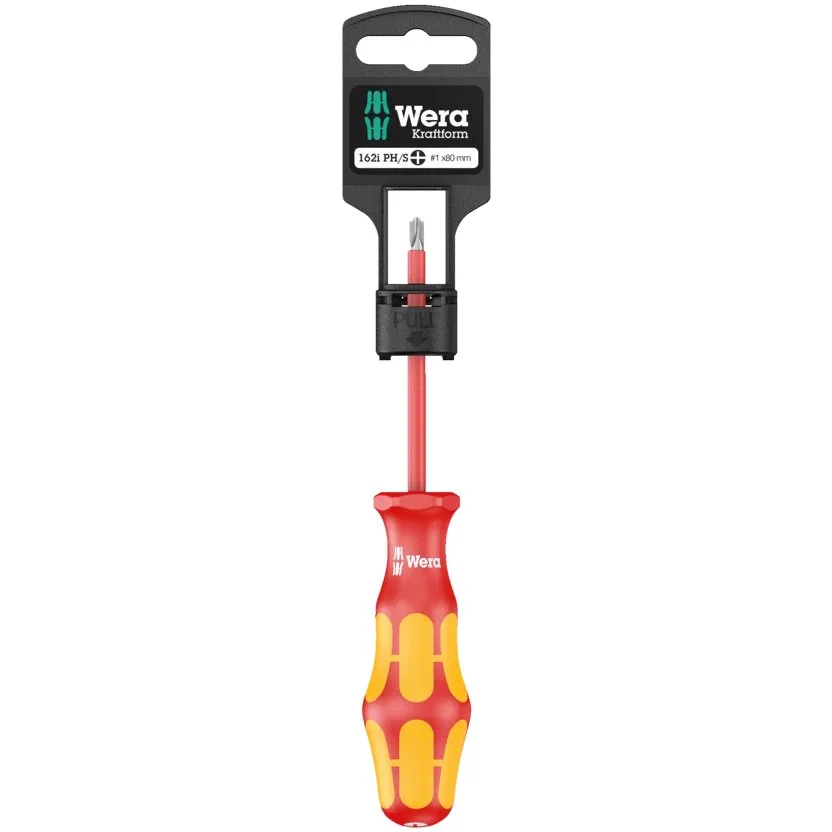 Изолированная отвертка крестовая Wera 162 i PH/S SB VDE