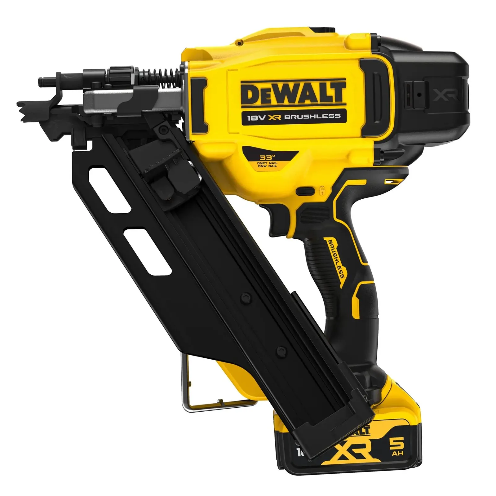 Аккумуляторный гвоздезабивной пистолет DeWalt DCN930P2-GB — фото производителя