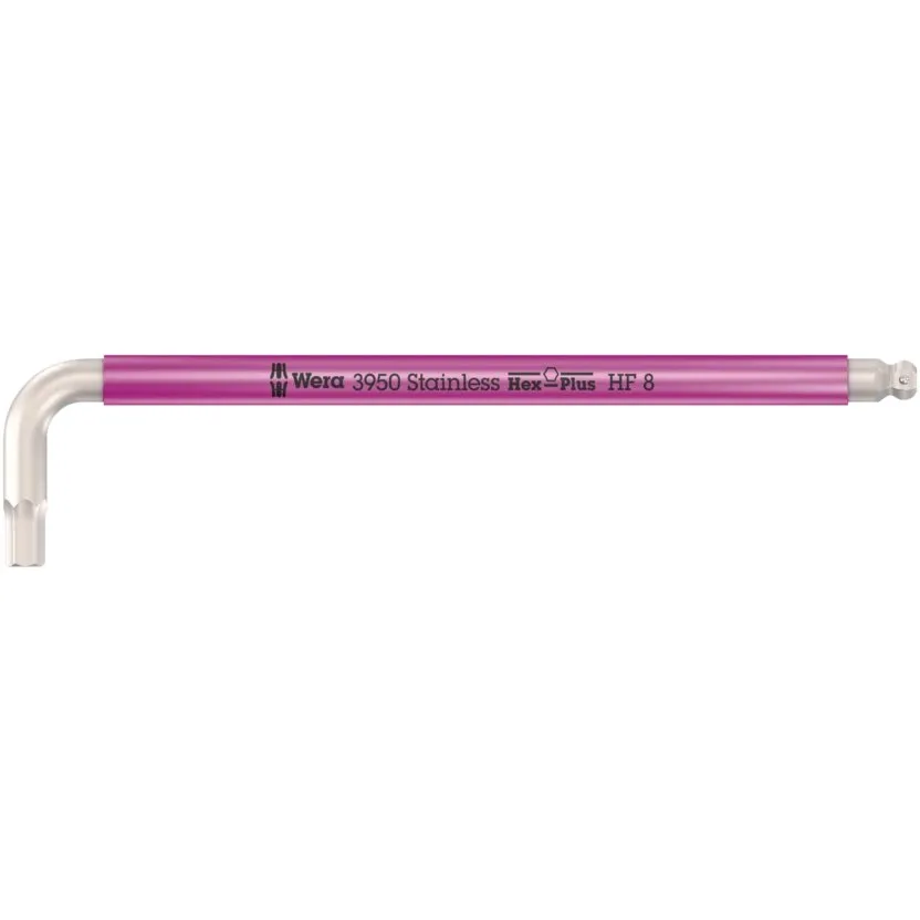 Шестигранный ключ Wera 3950 SPKL Multicolour HF Г-образный ключ, метрический, нержавеющая сталь, с фиксирующей функцией