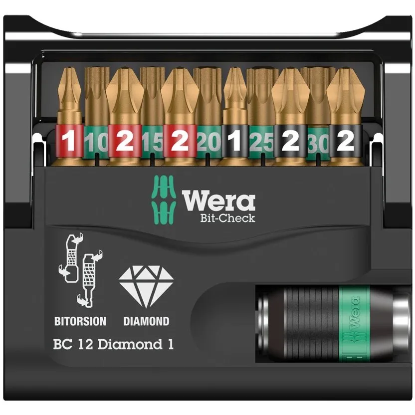 Набор инструментов Wera Bit-Check 12 Diamond 1 — фото производителя