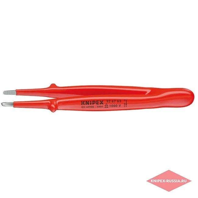 Пинцет захватный прецизионный изолированный Knipex KN-926763 — фото производителя