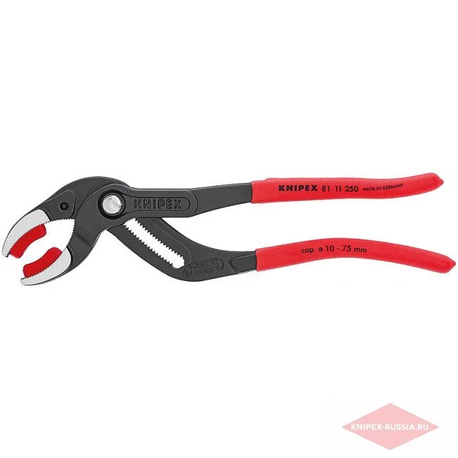 Клещи трубные захватные Knipex KN-8111250SB — фото производителя