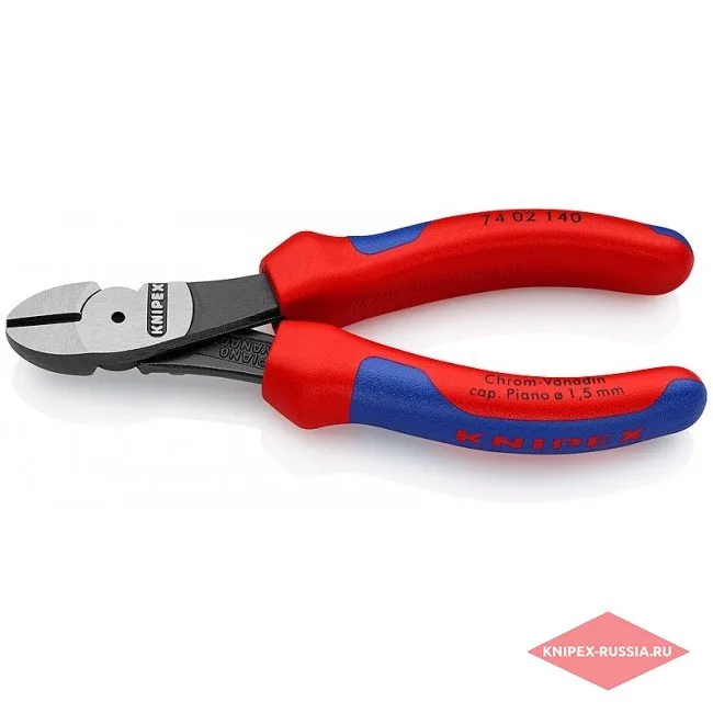 Кусачки боковые особой мощности Knipex KN-7402140 — фото производителя