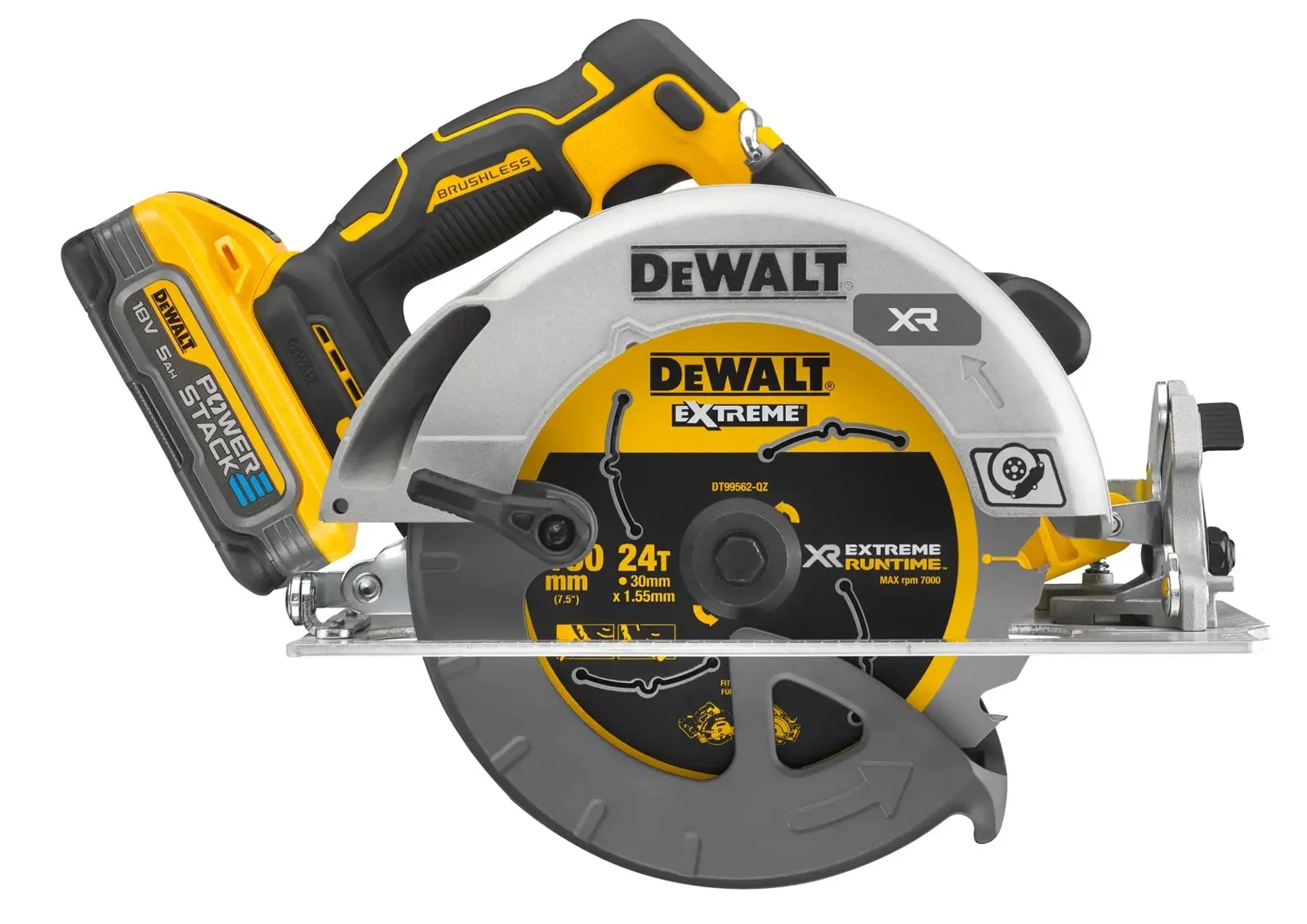 Аккумуляторная дисковая пила DeWalt DCS573H2T-GB