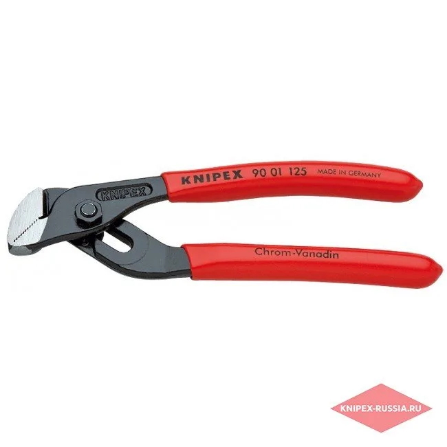 Сантехнические мини-клещи с гребенчатым шарниром Knipex KN-9001125 — фото производителя