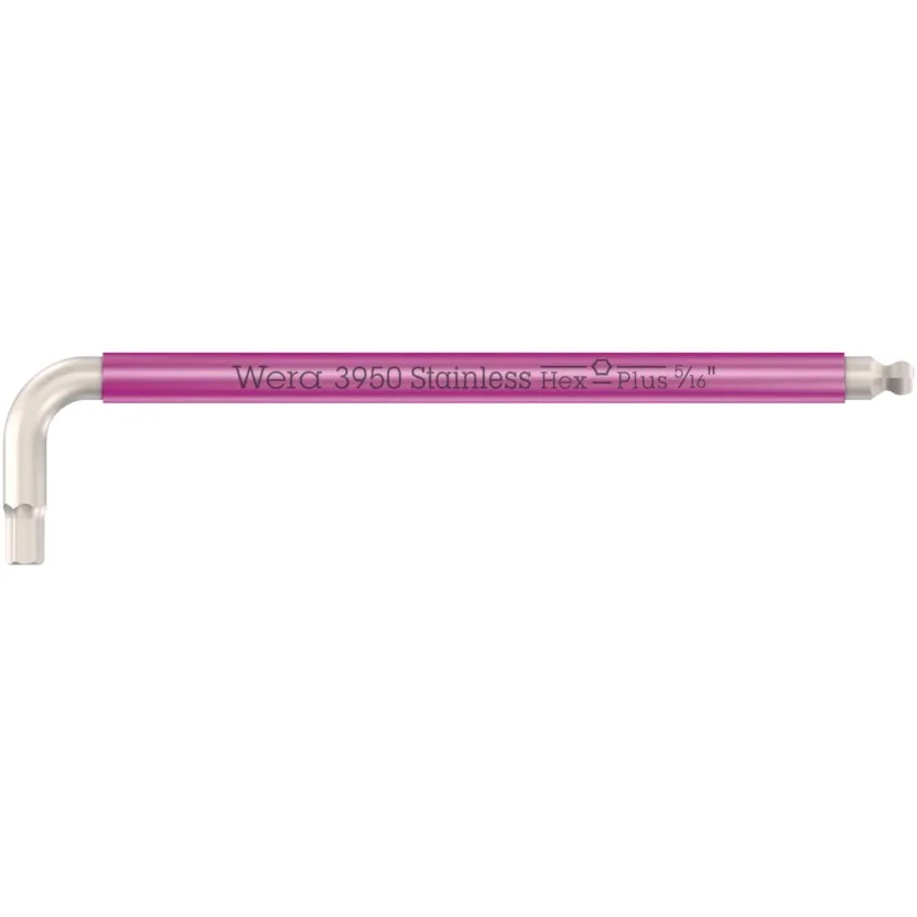 Шестигранный ключ Wera 3950 SPKL Multicolour Imperial Г-образные ключи, дюймовые, нержавеющая сталь