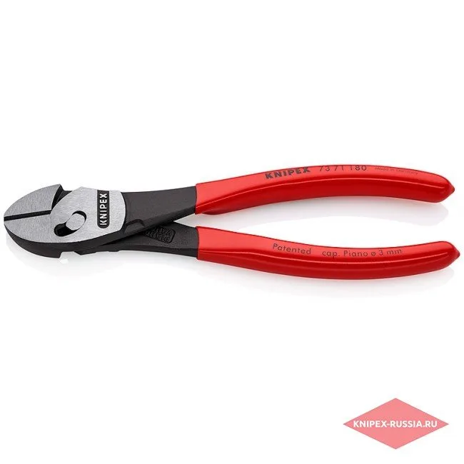 Кусачки боковые повышенной мощности TwinForce® Knipex KN-7371180 — фото производителя