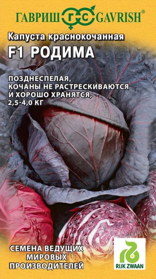 Капуста краснокочанная Родима F1