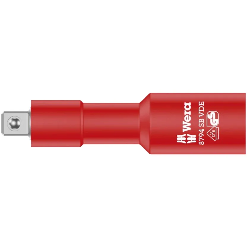 Трещотка Wera 8794 SB VDE Zyklop удлинитель, изолированный, короткий, 3/8"
