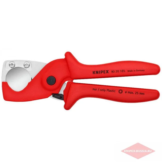 Труборез для шлангов и защитных труб Knipex KN-9020185SB — фото производителя
