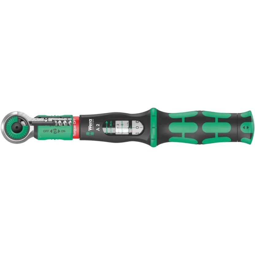 Динамометрический ключ Safe-Torque A 2, присоединительный шестигранник 1/4", 2-12 Нм Wera