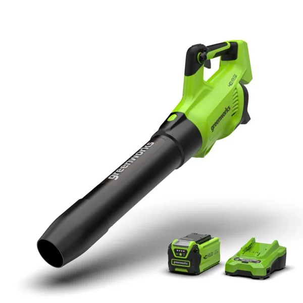 Аккумуляторная воздуходувка Greenworks GD40ABIIK2