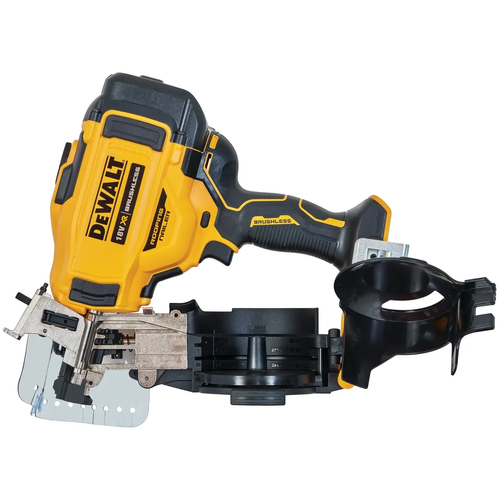 Аккумуляторный гвоздезабивной пистолет для кровли DeWalt DCN45RNN-XJ — фото производителя