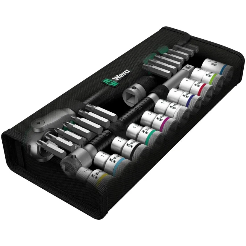 Набор инструментов Wera 8100 SC 6 Zyklop Speed - набор с трещоткой, привод 1/2", метрический — фото производителя