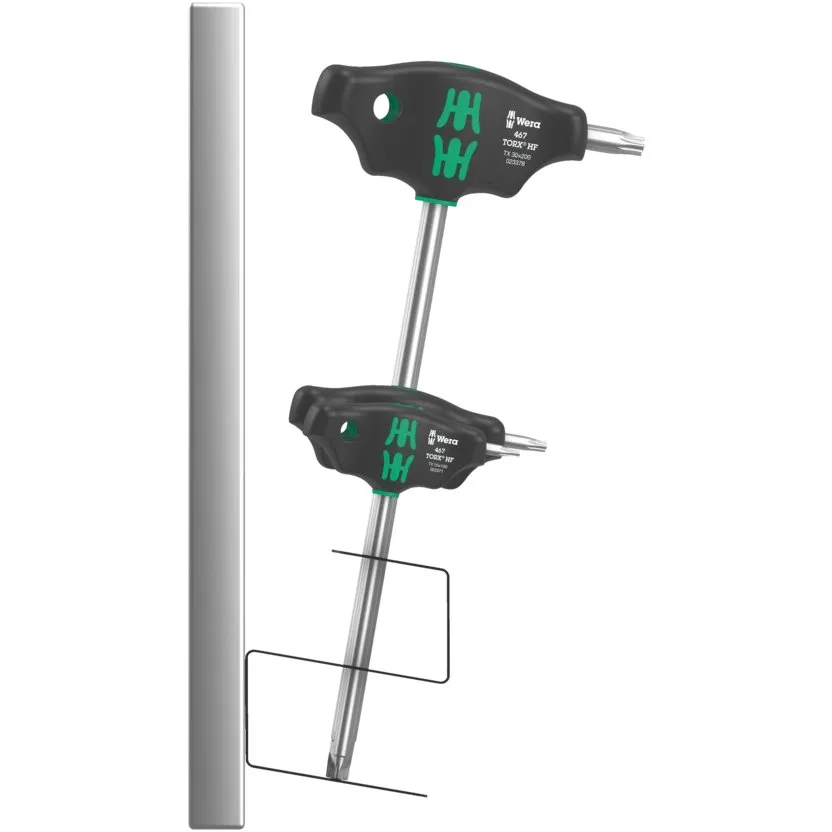 Набор отвёрток TORX®, поперечная ручка, с фиксирующей функцией Wera 467/7 TORX® HF Set 2 — фото производителя