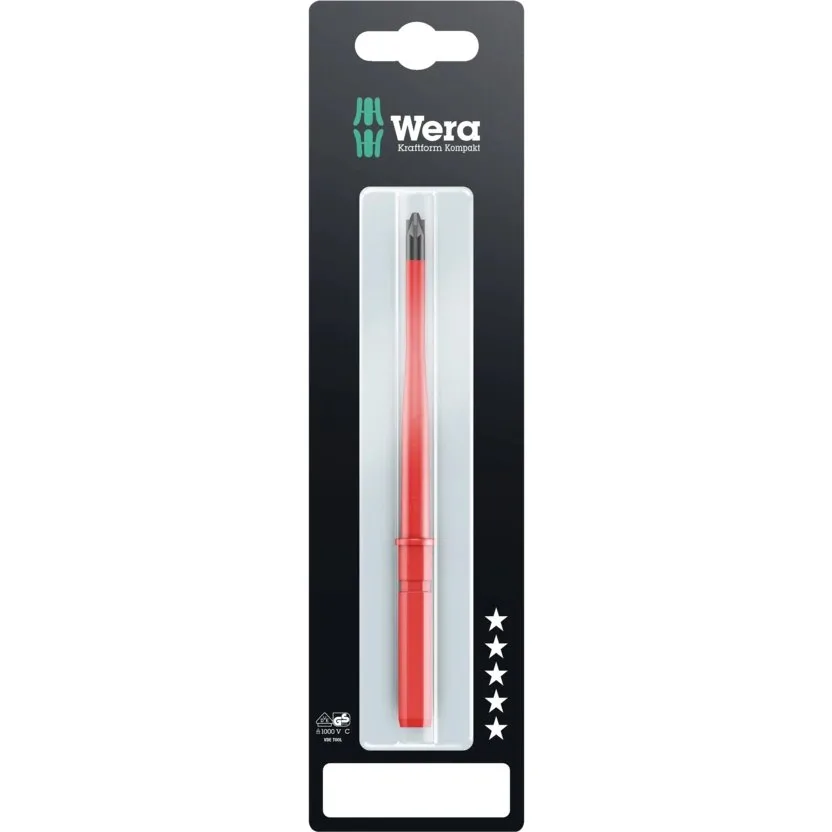 Отвёртка Wera Kraftform Kompakt VDE 65 iS PZ/S SB
