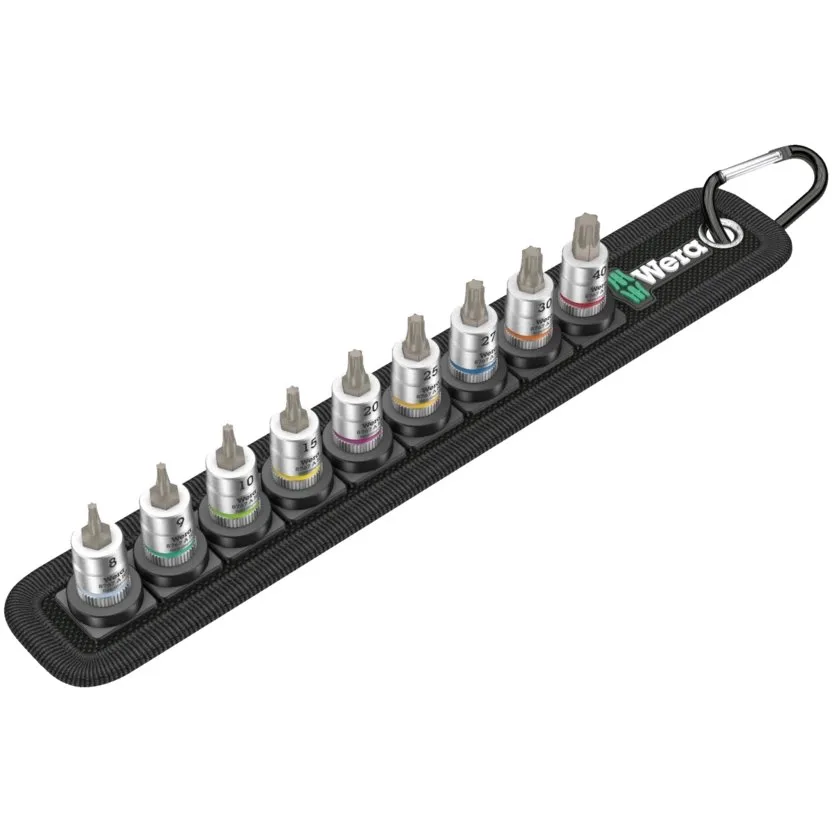 Набор отверточных головок Zyklop TORX®, с фиксирующей функцией, 1/4" Wera Belt A 3 TORX® HF — фото производителя