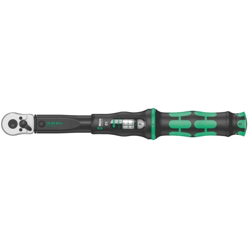 Динамометрический ключ с трещоткой с реверсом, 10-50 Нм Wera Click-Torque C 1