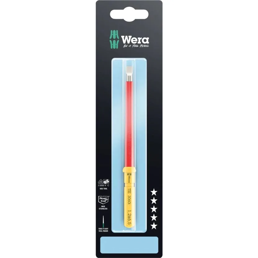 Отвёртка Wera Kraftform Kompakt VDE 3060 i Take it easy SB, нержавеющая сталь