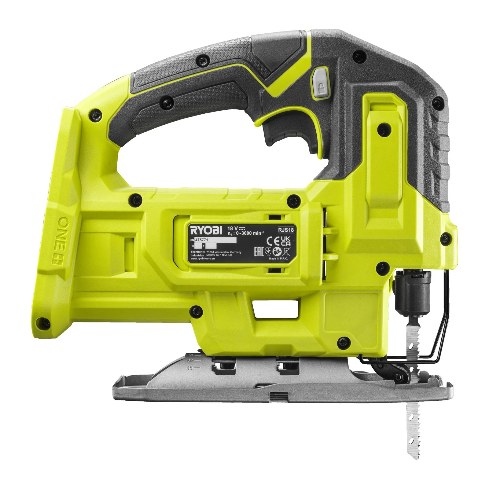 Аккумуляторный лобзик Ryobi RJS18-0 — фото производителя