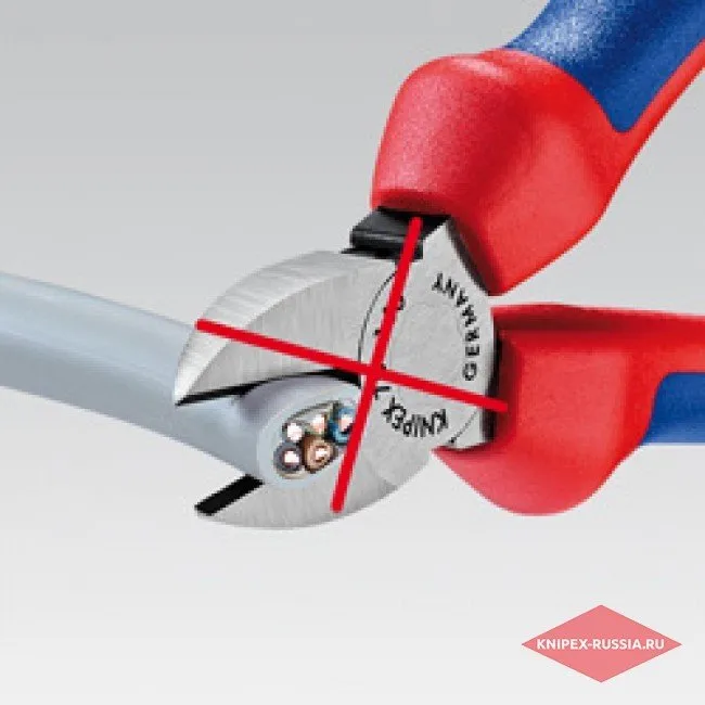 Ножницы для резки кабелей с раскрывающей пружиной Knipex KN-9522165 — фото производителя