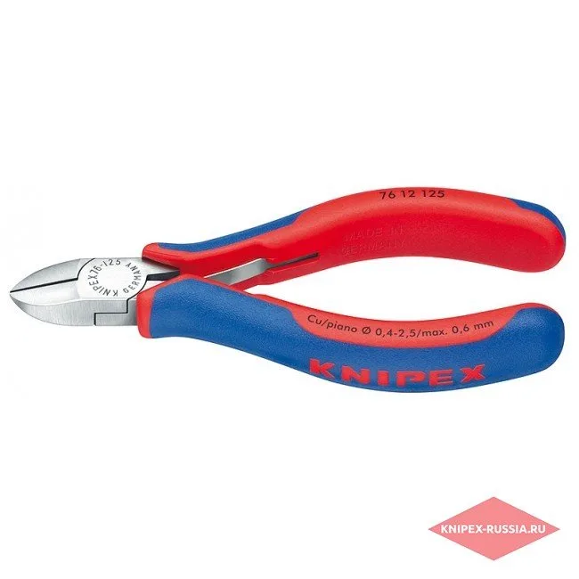 Кусачки боковые для электромеханика Knipex KN-7612125 — фото производителя