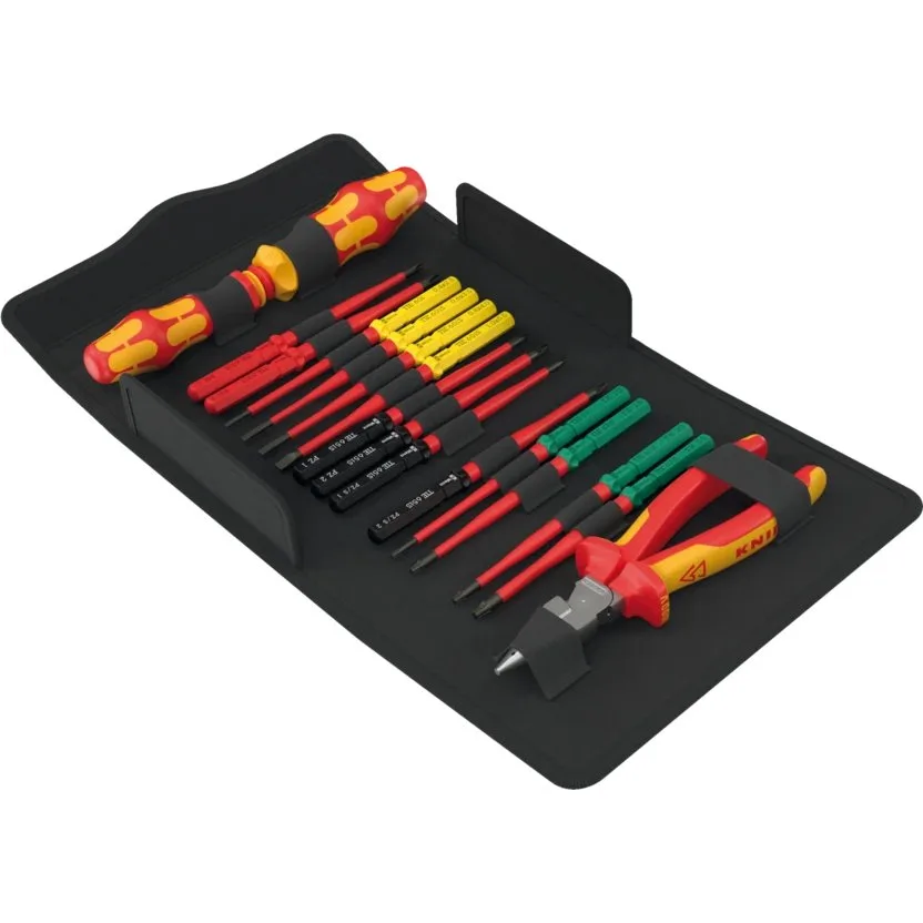 Набор инструментов Wera Kraftform Kompakt VDE 17 extra slim 2 Tool finder — фото производителя