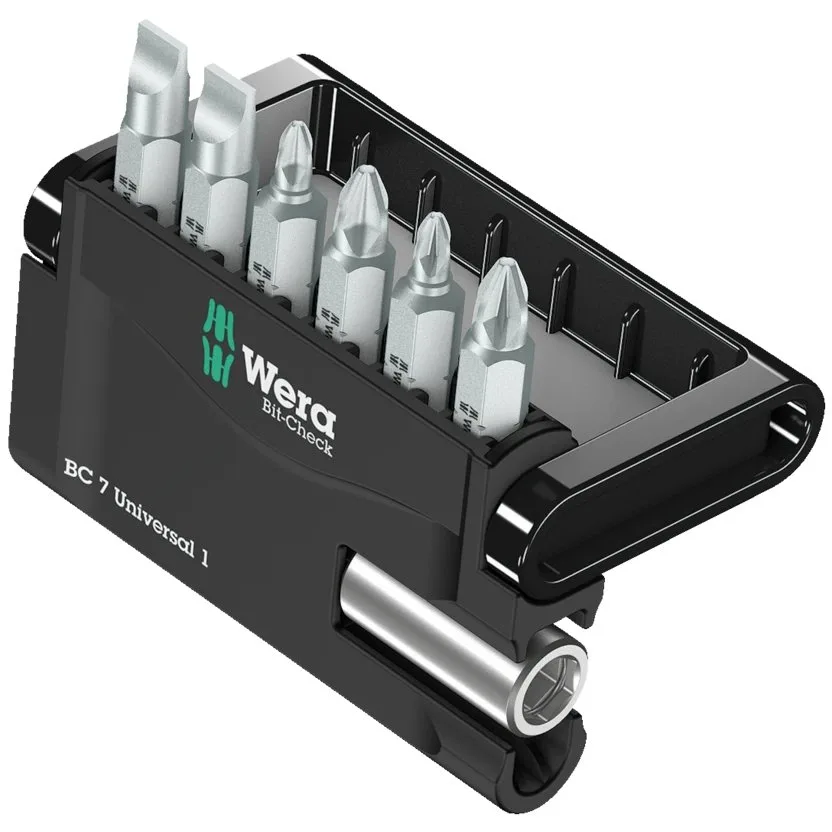 Набор инструментов Wera Bit-Check 7 Universal 1 — фото производителя
