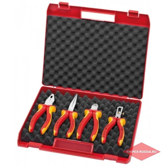 Чемодан с электроизолированными инструментами 4 предмета Knipex KN-002015
