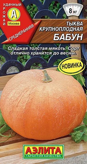 Тыква крупноплодная Бабун